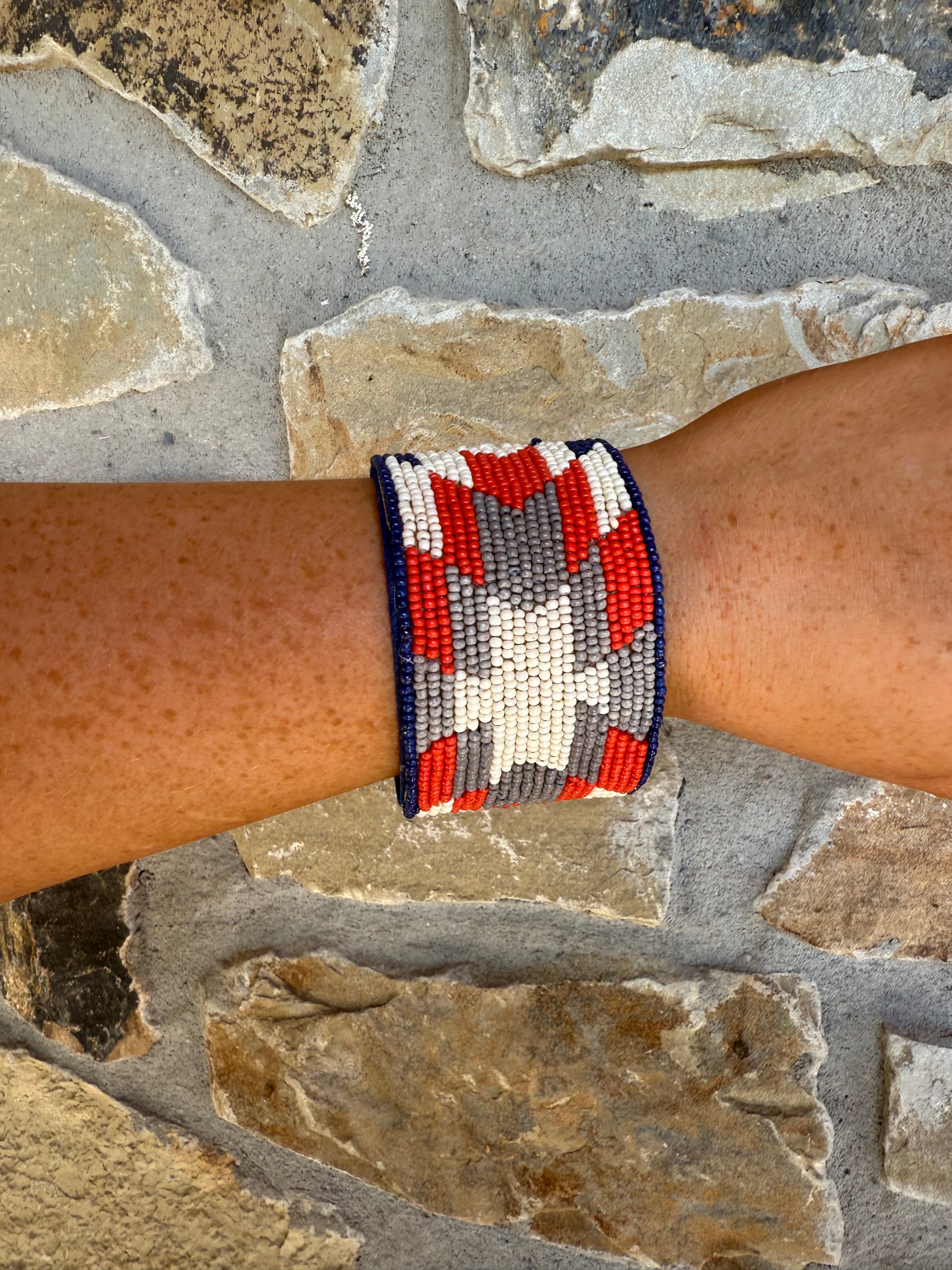 Blue Beaded Bracelet