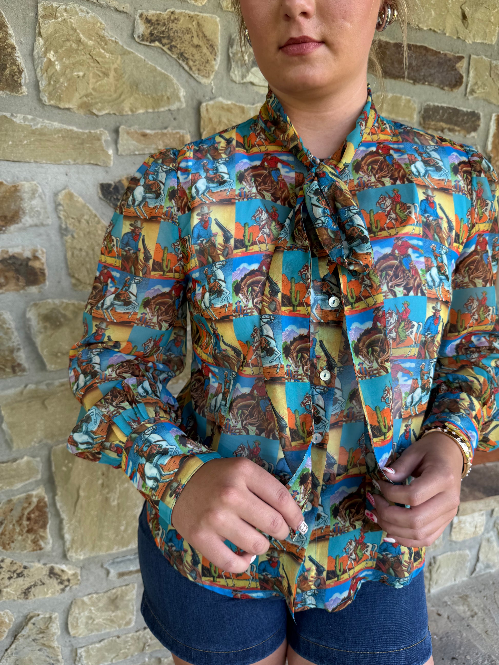 Howdy Hanny Button Up