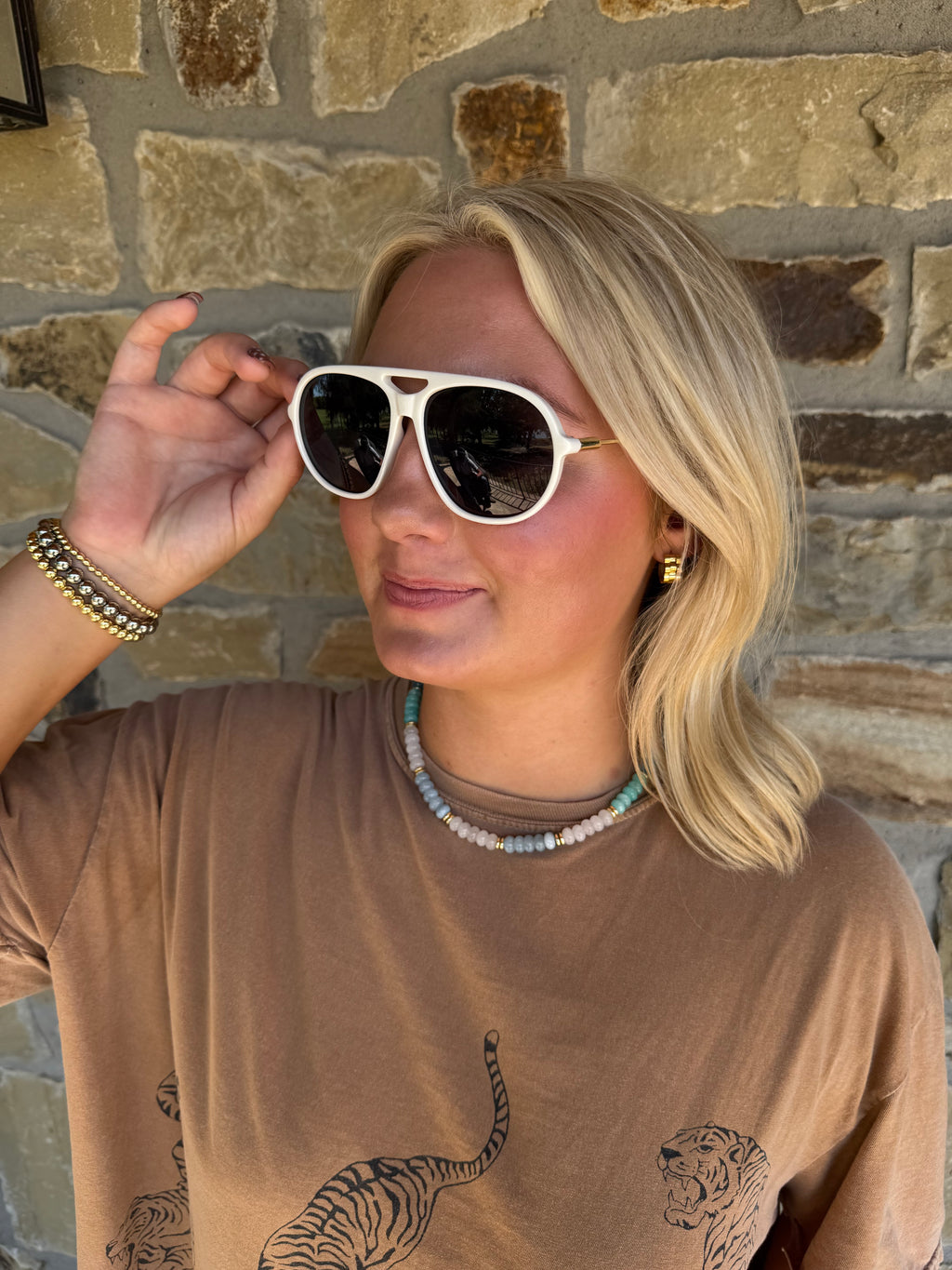 White Brow Sunglasses