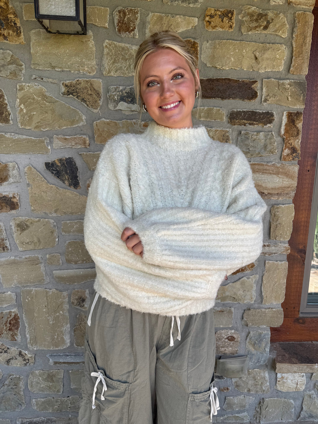 Bubble Sleeve Sweater