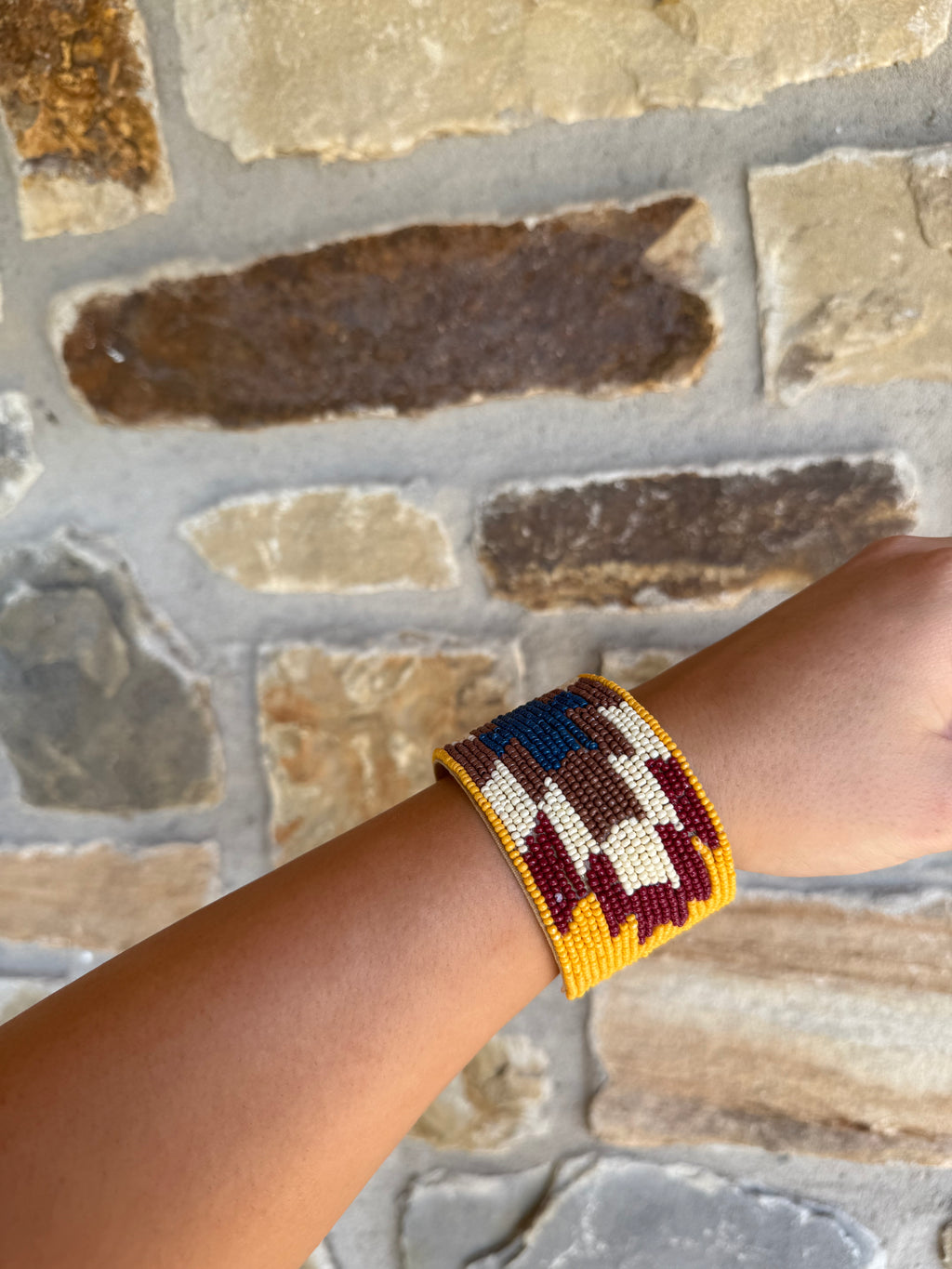 Yellow Beaded Bracelet