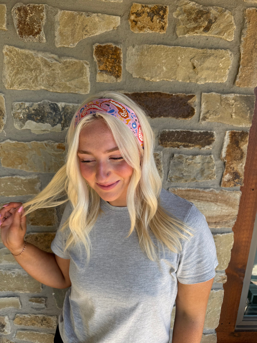 Pink Cowboy Twilly Scarf