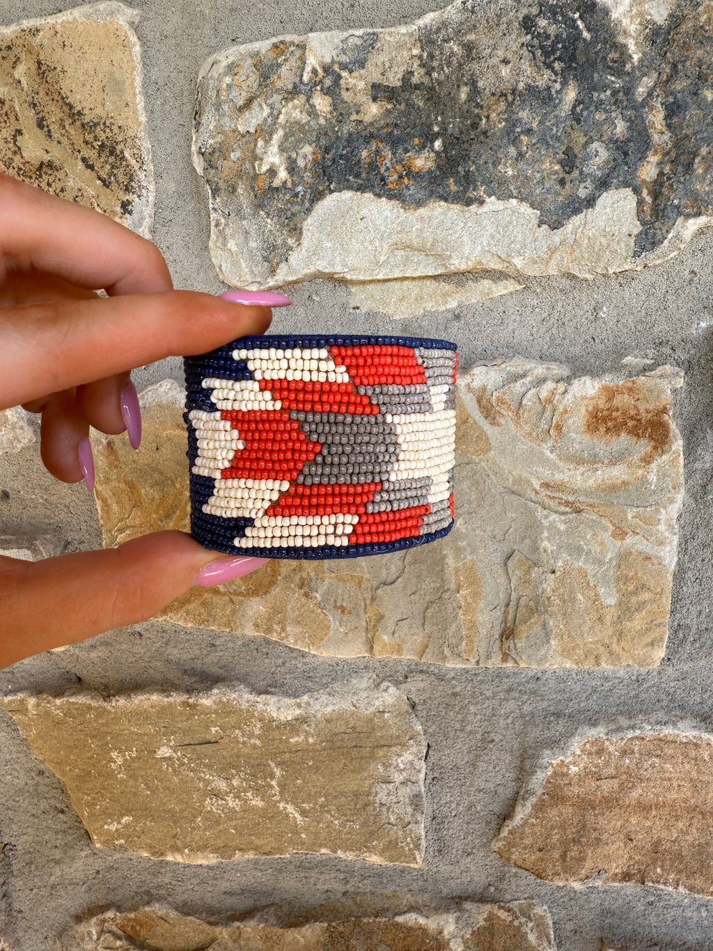 Blue Beaded Bracelet