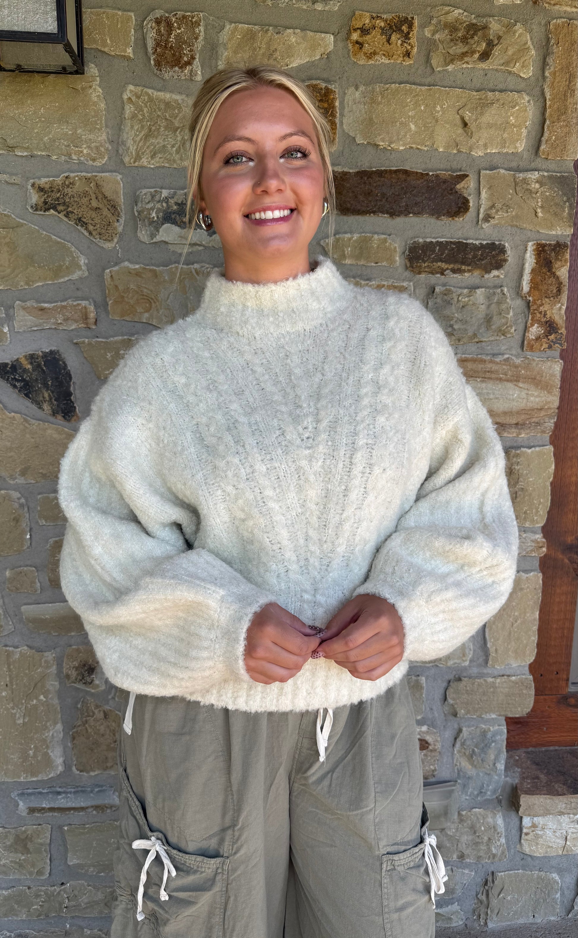 Bubble Sleeve Sweater