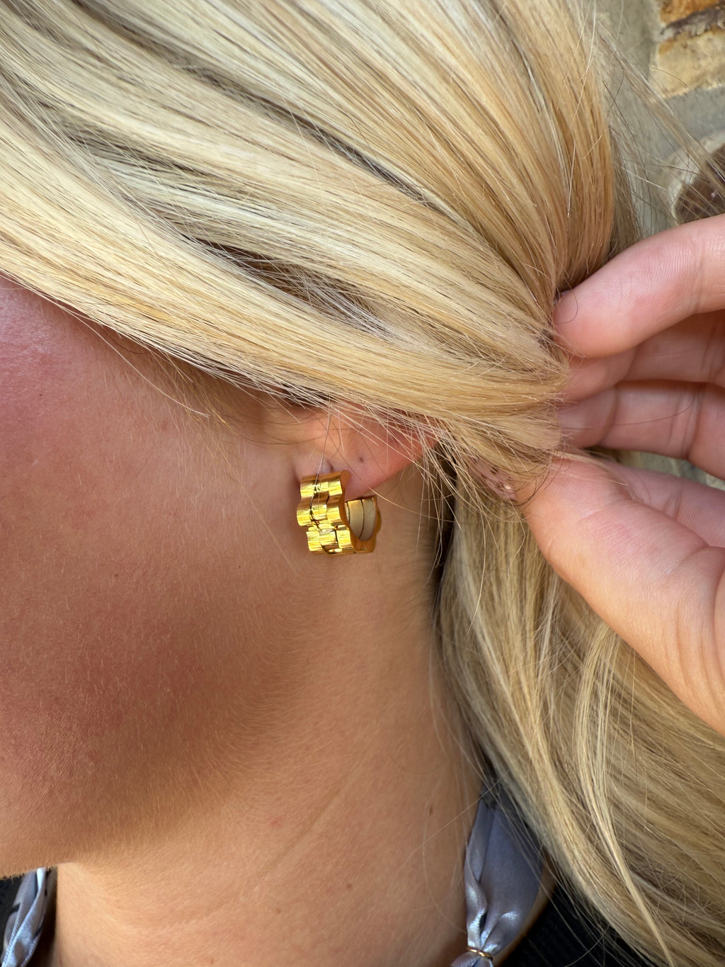 Ridged Cuff Earrings