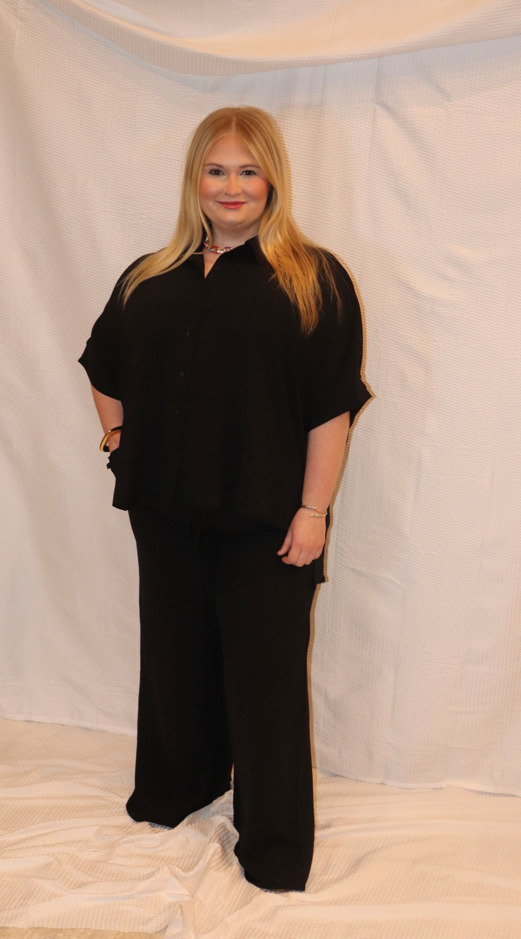 Black Pants and Top Set