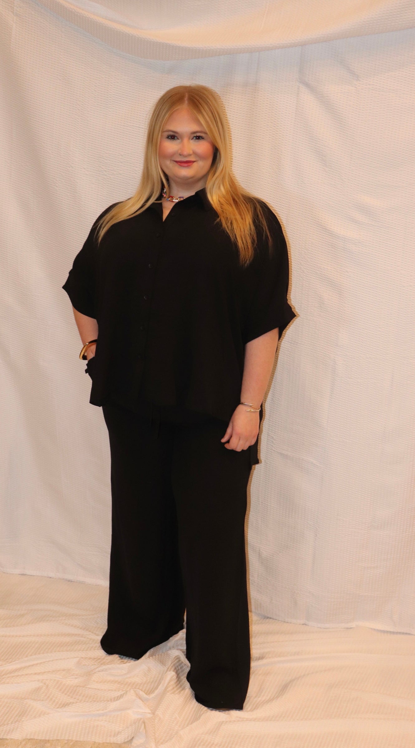 Black Pants and Top Set